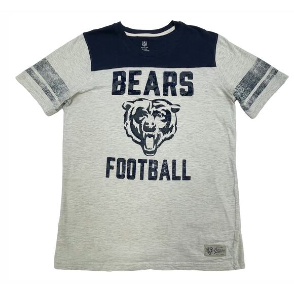 NFL Chicago Bears Youth T-Shirt Sz XL 18 Boys Short Sleeve Vintage Style Tee - Picture 1 of 7